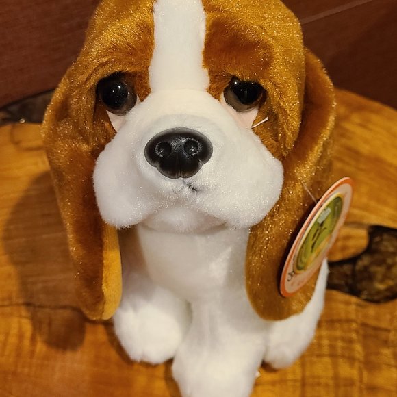 New Honeyway sad Sam basset hound Puppy/dog Soft classic Plush Stuffed toy 8" in - Picture 8 of 12